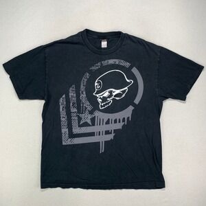 Vintage Y2K Metal Mulisha T-Shirt Mens XL Black Logo Drip Graphic Tee‎ Biker